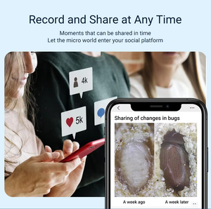 Microscope HD 200x Mini Lentille de grossissement pour téléphone portable avec LED CPL Noir Blanc - Product Image 4