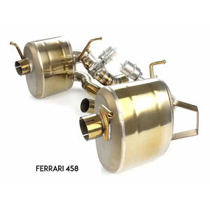 Sistema de escape de titanio AKS para <span class=keywords><strong>Ferrari</strong></span> <span class=keywords><strong>458</strong></span> Italia 4.5L V8 Catback System con válvula neumática - Product Image 5