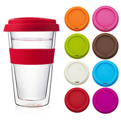 Bán Hot Cup Gốm Bìa Silicone Cà Phê Mug Có Nắp Đậy Đôi