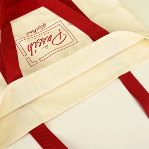 Sac fourre-tout en toile de coton écologique, vente en gros, lot en vrac pour les courses et l'épicerie - Product Image 4
