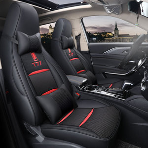 Juego de fundas de asiento de coche de cuero personalizadas OEM con logotipo para Civic M3 X5 <span class=keywords><strong>X6</strong></span> E Class 7 Series Vezel, modelos de la serie de los modelos de Civic M3 X5 - Product Image 6