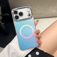 Étui IMD à motif coquille dorée et pailletée pour Samsung Galaxy S26 S25 Ultra et iPhone, compatible avec la charge sans fil, magnétique et antichoc