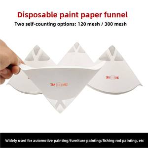 Funil de Papel Filtrante Descartável de Malha 120 para Tinta Automotiva - Ferramenta de Mistura de Malha de Poliéster para Pintura de Veículos - Product Image 3