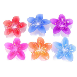 Fermaglio per capelli Zi Flower da 8 cm con design floreale colorato per donne, accessori per capelli in stile dolce - Product Image 3