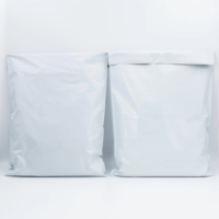 Enveloppe d'expédition en plastique PE recyclable, design personnalisé, noir et blanc, pour vêtements