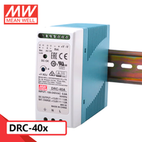 Alimentation à découpage Mean Well DRC-40 Series 40W à sortie unique avec chargeur de batterie (fonction UPS) 13.8V/27.6V