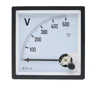 Wechselstrom voltmeter vom Zeiger typ SQ-72 50V 100V 150V 250V 300V 450V 500V 750V 1000V Bereich Analoges Voltmeter-Messgerät