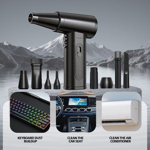 Souffleur d'air comprimé portable électrique ABS, capacité de la batterie 2000 mAh*2, 7,4 V, nettoyeur d'ordinateur, mini ventilateur à jet pour salon de coiffure - Product Image 4