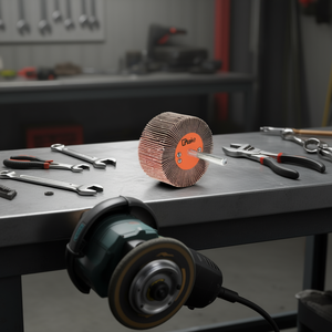 Ttake Abrasive Flap <b>Wheel</b> 40x5 Mm 6 Mm Shaft 240 Grit For <b>Grinding</b> - Product Image 3