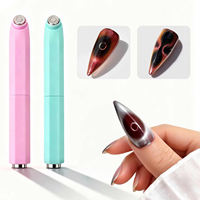 Magnet Kuku Mata Kucing 3-in-1 Lepas Pasang, Magnet Kuat Mata Kucing Dua Sisi, Alat Seni Kuku DIY