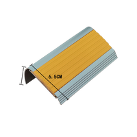 Profilé de bordure antidérapant en aluminium moderne en forme de L pour marches de carrelage, marbre, métal, finition d'escalier, moulure de classe B1