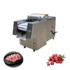 Nouvelle machine industrielle à découper la viande 600 kg/h, machine à couper en cubes la viande et le poisson congelés, acier inoxydable, alimentation automatique, haute efficacité - Product Image 1