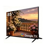 TV LED Pintar 85 inci dengan Sistem Google TV, Logo & Casing Kustom, Televisi Ruang Tamu Rumah, Pasokan Pabrik
