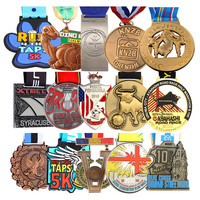 Médailles de course personnalisées en 3D par le fabricant, médailles de course en or, médailles de gymnastique, médailles de sport en métal, médailles de football, médailles de marathon