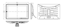 AT101K RK3288 RJ45 POE Montaje en pared 10 pulgadas Industrial Android Tablet PC Todo en uno