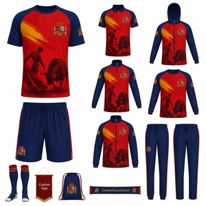 Camiseta de Fútbol de España 2026 para Niños, Fabricada en China, con la Bandera Nacional, para el Partido de Local, Visitante y Tercera Equipación - Product Image 3
