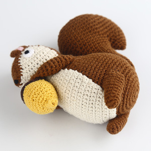 Kiva Tay Dệt Kim Polyester Đồ Chơi Sóc Búp Bê Handmade Món Quà Giáng Sinh Cho Trẻ Em lứa tuổi 0-12 + - Product Image 3