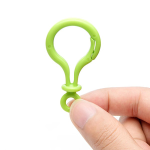 Porte-clés en plastique épais coloré avec fermoir à ressort, fournitures de bricolage pour la fabrication d'accessoires - Product Image 4