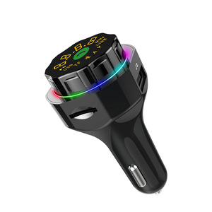 Transmisor FM para Auto AP06S 5.4, Rompe Cristales <span class=keywords><strong>de</strong></span> Ventana, <span class=keywords><strong>Cortador</strong></span> <span class=keywords><strong>de</strong></span> Cinturón <span class=keywords><strong>de</strong></span> Seguridad, Cargador <span class=keywords><strong>de</strong></span> Auto 12V-24V con Luz LED - Product Image 1