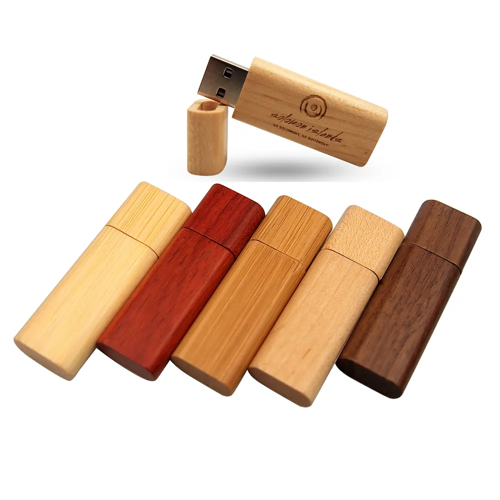 Memoria USB de madera personalizada, pendrive de madera de bambú para promociones fotográficas, regalos, obsequios, publicidad