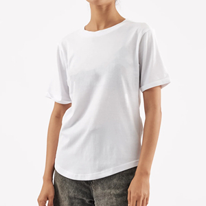 Women’s Loose Fit T-Shirt Soft Cotton Blend Breathable Fabric Casual Streetwear Summer <b>Top</b> - Product Image 3