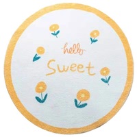 Tapis rond pour chambre à coucher, tapis rond moelleux pour chambre d'enfant, tapis pour chambre d'adolescent, tapis circulaire shaggy pour chambre de bébé, tapis moelleux