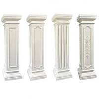 Venta de moldes de columna cuadrada de plástico para hormigón, moldes de columna romana, al precio más bajo.