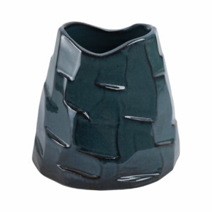 Vaso in terracotta lucido, vaso per fiori con texture, per soggiorno, camera da letto, ufficio, decorazione per la casa, vaso in ceramica e porcellana - Product Image 5