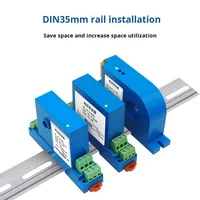 Transmisor de Corriente CA con Efecto Hall, Diseño Perforado, Sin Pérdida por Inserción, Aislamiento Magnetoeléctrico, RS-485, Sensor de Corriente DIN de 35 mm