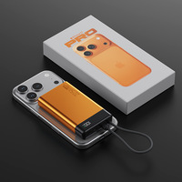 Power Bank Mini Portabel Baru 20000mah Li-Polymer Berbahan Aluminium Alloy 22.5W Pengisian Cepat Kabel Terintegrasi Layar LED 2-in-1 Cepat