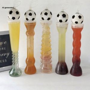 Gobelet tendance le plus vendu par le fabricant, design ballon de football, pour thé au lait, jus et eau, avec paille, pour sports de plein air et football - Product Image 3