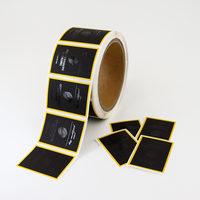 Étiquette autocollante en papier spécial imperméable personnalisée avec estampage or pour flacon de parfum, impression d'emballage de luxe
