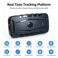 Traceur GPS magnétique intelligent 4G pour flotte d'entreprise WF102 avec surveillance vocale, géofencing et alerte de survitesse