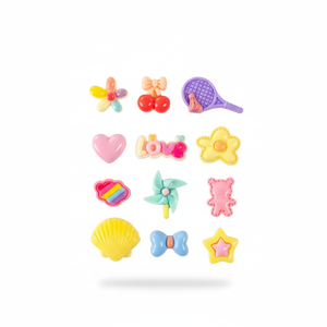 Set <span class=keywords><strong>de</strong></span> Dijes <span class=keywords><strong>de</strong></span> Resina Planos Personalizados con Dibujos Animados, Dijes <span class=keywords><strong>de</strong></span> Resina Coloridos, Dijes Adhesivos Lindos para Pulseras, Accesorios para Hacer Joyería DIY - Product Image 6