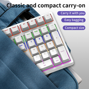 34-Key Wired USB Type-c Ergonomic <span class=keywords><strong>RGB</strong></span> Mini Teclado Numérico Mecânico para Office Computer Gaming & Business em Stock - Product Image 5