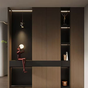 Armoires basses de cuisine de style japonais Boyce, aménagement compact + étagère ouverte - Product Image 2