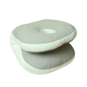 Oreiller de sieste en soie glacée, ovale, fermeté moyenne, rafraîchissant, soutien du cou, pour la sieste au bureau, utilisation toute saison - Product Image 1