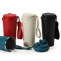 Gobelet isotherme classique en acier inoxydable 304 avec corde, isolation haute performance, tasse à café pour cadeau d'affaires