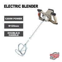 Mezcladora de Concreto Eléctrica Industrial de 6 Velocidades con Manillar Tipo Volante para Pintura y Cemento