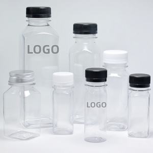 2oz 4oz 6oz 8oz 12oz 16oz <b>Plastic</b> <b>Juice</b> <b>Bottle</b> With Cap. 60ml 120ml 250ml 350ml Square <b>Juice</b> <b>Bottles</b> With Tamper Evident Caps - Product Image 5