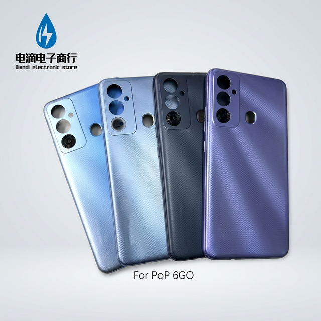 Diandi Wholesale Back Housing for Tecno Spark Go 1 Pop 9 4G 5G Battery Door Cover Replacement Chassis Spare Parts
