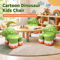 Chaise Moderne Sculpturale en Fibre de Verre Écologique et Durable pour Salon, Salle à Manger, Appartement, avec Design Dinosaure Cartoon