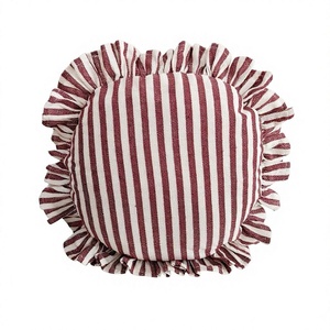 Latest Bohemian Designer <b>Pillow</b> Cotton Ruffle Flange Cushion Covers Vintage Woven Decorative Frill Throw <b>Pillow</b> Non-Toxic - Product Image 1