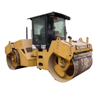 Rouleau compresseur vibrant à double roue en acier Caterpillar CB534D d'occasion, Rouleau compresseur d'asphalte Cat CB534DXW, Mini rouleau compresseur d'occasion Cat