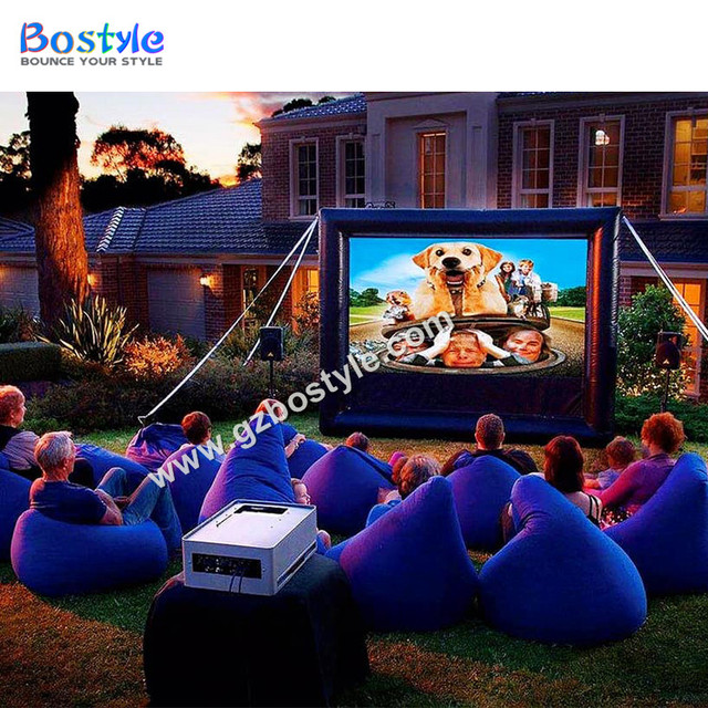 18 FEET Inflatable Outdoor Theater Projector Screen Inflatable Cinema Inflatable TV Projector Movie Screen