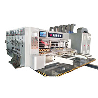 CANGHAI Flexo Automatische Kartonnen Dozenmachine/1200*2400mm 4 Kleuren Watergedragen Print-, Sleuven- en Stansmachine