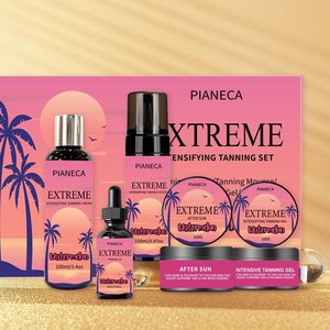 Ensemble <span class=keywords><strong>de</strong></span> <span class=keywords><strong>bronzage</strong></span> végétalien naturel 100% Produits <span class=keywords><strong>de</strong></span> beauté personnalisés avec des actifs stimulant le solarium Ingrédients nourrissants en profondeur - Product Image 2