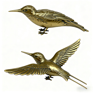 Özel pirinç döküm kuş, iç dekorasyon, ticari alan dekoratif parçalar ve koleksiyon için Ideal bir Metal Craftwork. - Product Image 1