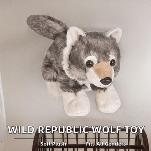 Peluche a forma di lupo Republic Hug'ems 14911, 18 cm, grigio, unisex - Product Image 2
