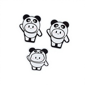 Magneti da Frigorifero Personalizzati a Forma di Panda Carino, Souvenir di Viaggio Fai-da-Te, Vendita all'Ingrosso - Product Image 1